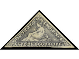 * CABO DE BUENA ESPERANZA. 1862. 6 P. Slate-lilac. Complete Margins And Minimal Crease On Left Corner. R.P.S. Certificat - Otros & Sin Clasificación