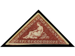 * CABO DE BUENA ESPERANZA. 1864. 1 P. Deep Brown-red. Yv. 7 Var. SG.18bar. Stanley Gibbons.650£. - Other & Unclassified