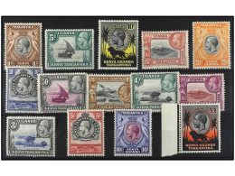 * KENIA, UGANDA Y TANGANIKA. 1935.7. FOURTEEN Values, Complete Set, 1 C. To 1 £. Yv. 33/46 Cat. 350€. SG.110/23. - Other & Unclassified