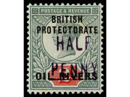 * COSTA DE NIGER. 1893. PROTECTORATE. 1/2 P. Violet On 2 1/2 P. Yv. 7 Var. SG.18. Stanley Gibbons.1.100£. - Autres & Non Classés