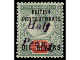 * COSTA DE NIGER. 1893. PROTECTORATE. 1/2 P. Violet On 2 P. Yv. 7a Cat. 400€. SG.20. - Other & Unclassified