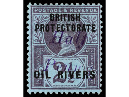 * COSTA DE NIGER. 1893. PROTECTORATE. 1/2 P. Violet On 2 1/2 P. One Of Only 9 Printed. GREAT RARITY. R.P.S. Certificate  - Autres & Non Classés