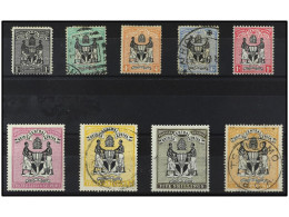 */° NYASSALAND. 1895. BRITISH CENTRAL AFRICA. 1 P. To 1 £, 1 P. Horizontal Crease, 2,6 S. And 5 S. Mint, 1 £ Little Thin - Otros & Sin Clasificación