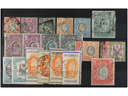 NYASSALAND. BRITISH CENTRAL AFRICA. Group Conteing, Mostly Used And Some With Age Stains. SG. 53, 57ab (3), 57, 57d/58,  - Sonstige & Ohne Zuordnung