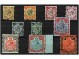 * NYASSALAND. 1913-21. 1/2 P. To 1 £. 10 Values. Yv. 16/23 Cat. 430€. SG.90/8. - Other & Unclassified