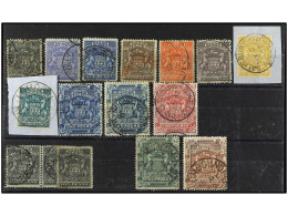 ° RHODESIA. 1892. TWELVE Values, Complete Set. Including One Extra 1 £. Yv. 1/11 + 2a Cat. 2.790€. SG.1/6, 8/13. - Otros & Sin Clasificación