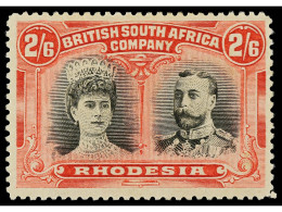 * RHODESIA. 1910. 2/6 S. Black And Lake. Yv. 33 Cat. 550€. SG.155. - Other & Unclassified