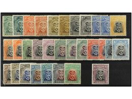 * RHODESIA. 1913-22. COMPLETE Set Of 19 Values Plus Varieties (shades, Perforations) On Low Values. Total 31 Values. Yv. - Autres & Non Classés