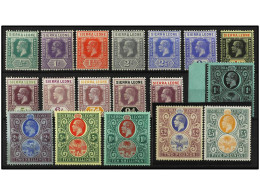 * SIERRA LEONA. 1921-7. EIGHTEEN Values, Complete Set. Yv. 108/24 Cat. 2.925€. SG.131/48. - Other & Unclassified