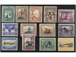 * SIERRA LEONA. 1933. THIRTEEN Values, Complete Set. Yv. 138/50 Cat. 1.100€. SG.168/80. - Andere & Zonder Classificatie