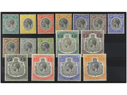 * TANGANIKA. 1926-31. SIXTEEN Values, Complete Set. Yv. 25/39 Cat. 450€. SG.93/107. - Sonstige & Ohne Zuordnung