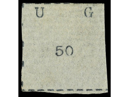 (*) UGANDA. 1895. 50 C. Black, Wide Letters, Wide Stamp. Ex Lilly. SG. 5 Cat. 1.400£. Yv.10. - Autres & Non Classés