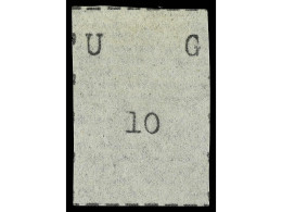 (*) UGANDA. 1895. 10 C. Black, Narrow Letters, Narrow Stamp. R.P.S. Certificate. SG. 27 Cat. 1.800£. Yv.2. - Other & Unclassified