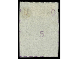 (*) UGANDA. 1895. 5 C. Violet, Narrow Letters, Narrow Stamp. BRANDON Certificate. SG. 35 Cat. 700£. Yv.1. - Altri & Non Classificati