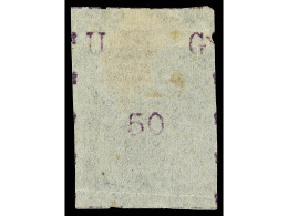 (*) UGANDA. 1895. 50 C. Violet, Narrow Letters, Narrow Stamp, Horizontal Crease At Bottom. SG. 42 Cat. 2.000£. Yv.10. - Autres & Non Classés