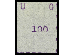 (*) UGANDA. 1895. 100 C. Violet, Narrow Letters, Narrow Stamp. Ex Hind And Ferrari. SCARCE. Very Fine. SG. 43 Cat. 2.500 - Autres & Non Classés