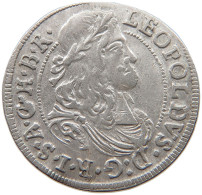 HAUS HABSBURG 3 KREUZER 1680 HALL LEOPOLD I. (1657-1705) #t028 0215 - Autriche