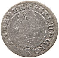 HAUS HABSBURG 3 KREUZER 1630 Ferdinand III. 1637-1657 #t028 0223 - Autriche