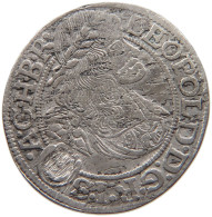 HAUS HABSBURG 3 KREUZER 1668 BRESLAU LEOPOLD I. (1657-1705) #t028 0245 - Autriche