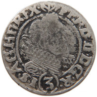HAUS HABSBURG 3 KREUZER 1635 BRESLAU Ferdinand II. (1619 - 1637) #t028 0271 - Autriche