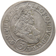 HAUS HABSBURG 3 KREUZER 1698 BRIEG LEOPOLD I. (1657-1705) #t028 0269 - Autriche