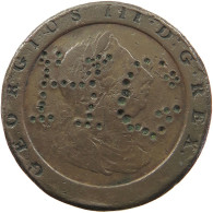 GREAT BRITAIN TWO PENCE 1797 Georg III. 1760-1820 COUNTERMARKED HG #sm05 0915 - D. 2 Pence