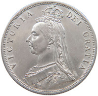 GREAT BRITAIN HALFCROWN 1887 Victoria 1837-1901 #t025 0167 - K. 1/2 Crown
