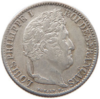 FRANCE 1/2 FRANC 1844 A  LOUIS PHILIPPE I. (1830-1848) #t029 0107 - 1/2 Franc