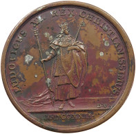 FRANCE MEDAILLE 1722 Louis XVI. (1774-1793) Louis XV, Sacre à Reims 1722 Duvivier Blanc #sm05 0987 - Monarquía / Nobleza