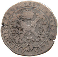 SPANISH NETHERLANDS 1/4 PATAGON 1616 TOURNAI Albert & Isabella (1598-1621) #t026 0123 - 1556-1713 Países Bajos Españoles