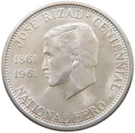 PHILIPPINES 1/2 PESO 1961  #t026 0095 - Philippines