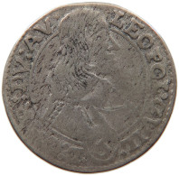 OLMÜTZ 3 KREUZER 1656 Leopold Von AUSTRIA 1637 - 1662 #t028 0007 - Autriche