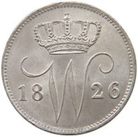 NETHERLANDS 25 CENTS 1826 WILLEM I. 1815-1840 #t022 0635 - 1815-1840: Willem I.