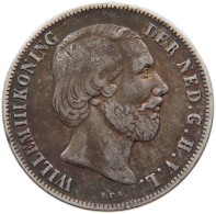 NETHERLANDS GULDEN 1858 Willem III. 1849-1890 #t027 0159 - 1849-1890: Willem III.