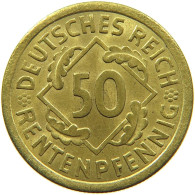 WEIMARER REPUBLIK 50 RENTENPFENNIG 1924 A  #t029 0215 - 50 Rentenpfennig & 50 Reichspfennig