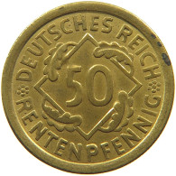 WEIMARER REPUBLIK 50 RENTENPFENNIG 1923 G  #t029 0219 - 50 Renten- & 50 Reichspfennig