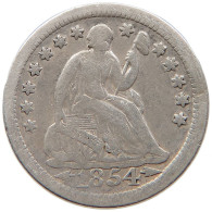 UNITED STATES OF AMERICA HALF DIME 1854 O SEATED LIBERTY #t022 0441 - Medios  Dimes