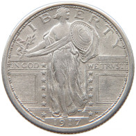 UNITED STATES OF AMERICA QUARTER 1917 STANDING LIBERTY #t022 0763 - 1916-1930: Standing Liberty (Liberté Debout)