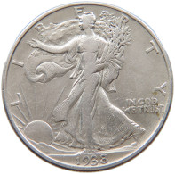 UNITED STATES OF AMERICA HALF 1/2 DOLLAR 1938 WALKING LIBERTY #t025 0111 - 1916-1947: Liberty Walking (Liberté Marchant)