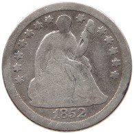 UNITED STATES OF AMERICA HALF DIME 1852 O SEATED LIBERTY #t027 0105 - Medios  Dimes