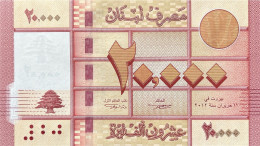 Lebanon 20.000 Livres, P-93a (2012) - UNC - Liban