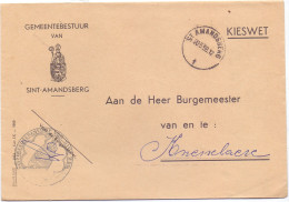 Omslag Enveloppe - Gemeentebestuur Sint Amandsberg - 1958 - Covers