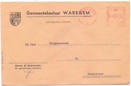 Omslag Enveloppe - Gemeentebestuur Waregem - 1965 - Enveloppes