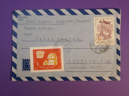 DA18 HONGRIE   BELLE LETTRE AEROGRAMME 1958  A  LEIPZIG GERMANY  ++ + AFF. INTERESSANT++ - Briefe U. Dokumente