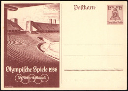 GERMANY BERLIN 1936 - OLYMPIC GAMES BERLIN '36 - 2 OLYMPIC STADIUM POSTCARDS - M - Verano 1936: Berlin