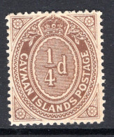 Cayman Islands 1908 KEVII - Wmk. Mult. Crown CA - ¼d Brown HM (SG 38) - Cayman Islands