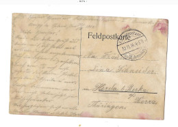 Feldpostkarte. Expédiée De III.Armeekorps à Herda Bei Berka. - Feldpost (postage Free)