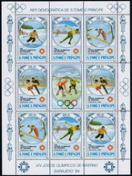 Olympics 1984 - Olympiques 1984 - Ice Hockey - SAO TOME - Sheet MNH - Winter 1984: Sarajevo