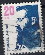 Israel -  Theodor Herzl (MiNr: 1021y) 1992 - Gest Used Obl - Gebruikt (zonder Tabs)