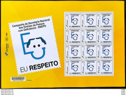 PB 189 Brazil Personalized Stamp I Respect The Rights Of Persons With Disabilities 2020 Sheet G - Sellos Personalizados